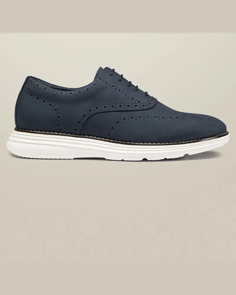 Charles Tyrwhitt Hybrid-Sneaker aus Nubukleder Marineblau
