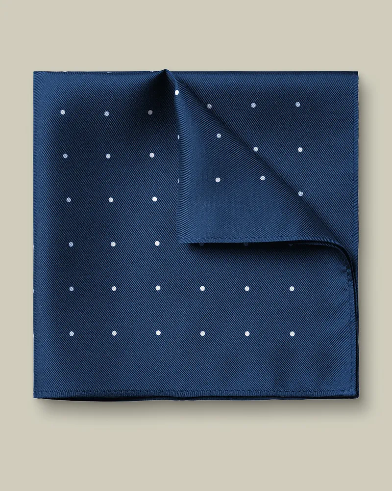 Charles Tyrwhitt Einstecktuch aus Seide Blau