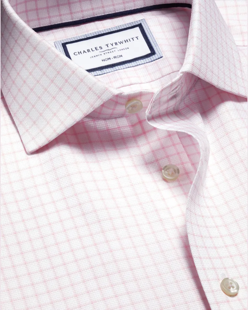 Charles Tyrwhitt Bügelfreies Westminster Hemd Rosa