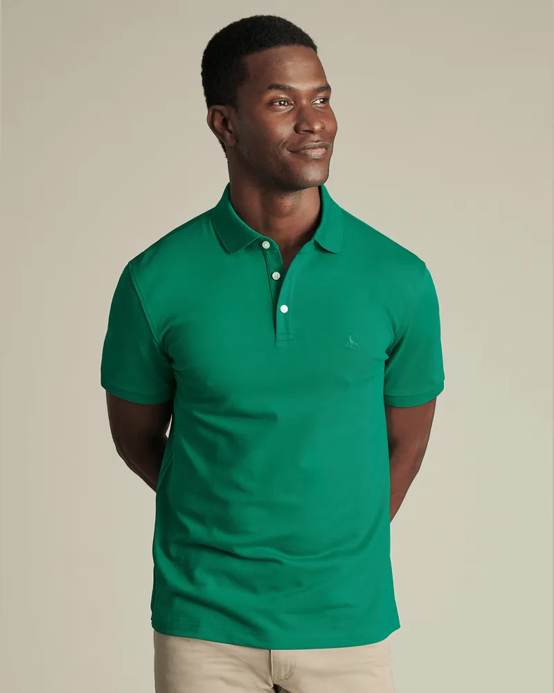 Charles Tyrwhitt Tyrwhitt Piqué-Polo Hellgrün Grün