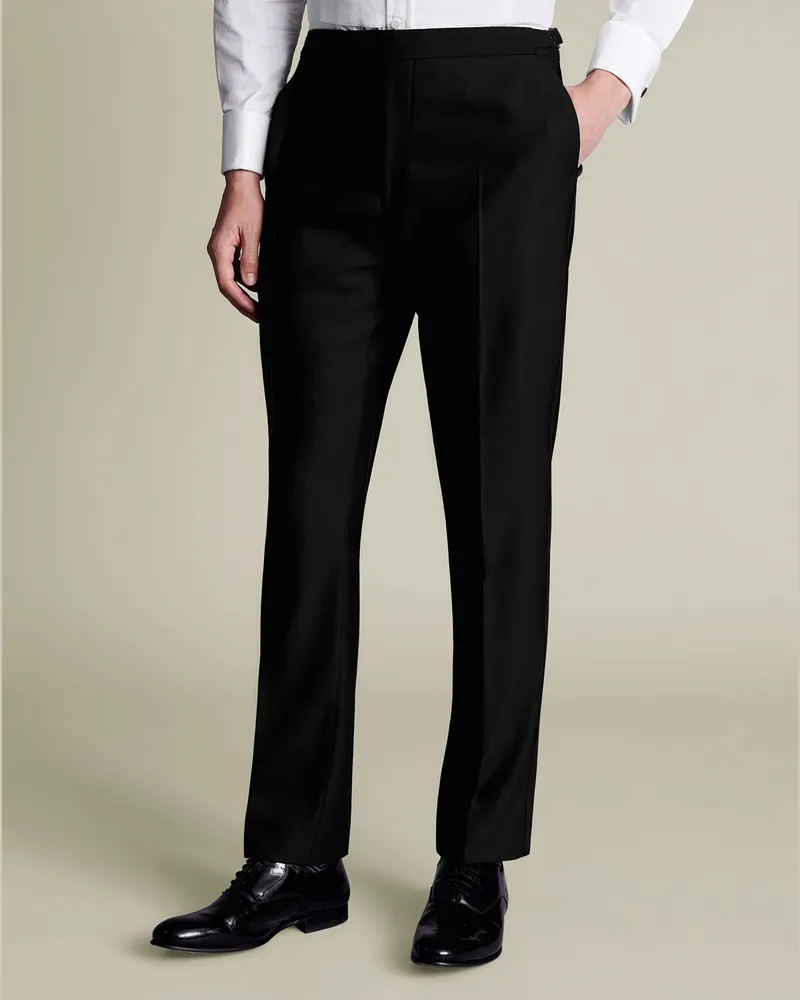 Charles Tyrwhitt Smokinghose Schwarz Schwarz
