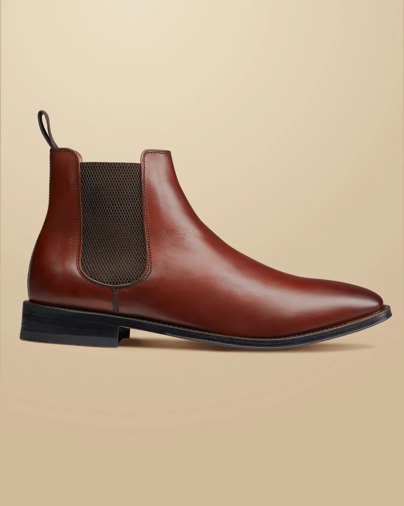 Charles Tyrwhitt Chelsea Stiefel Braun