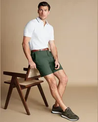 Charles Tyrwhitt Shorts aus Baumwolle Grün Grün