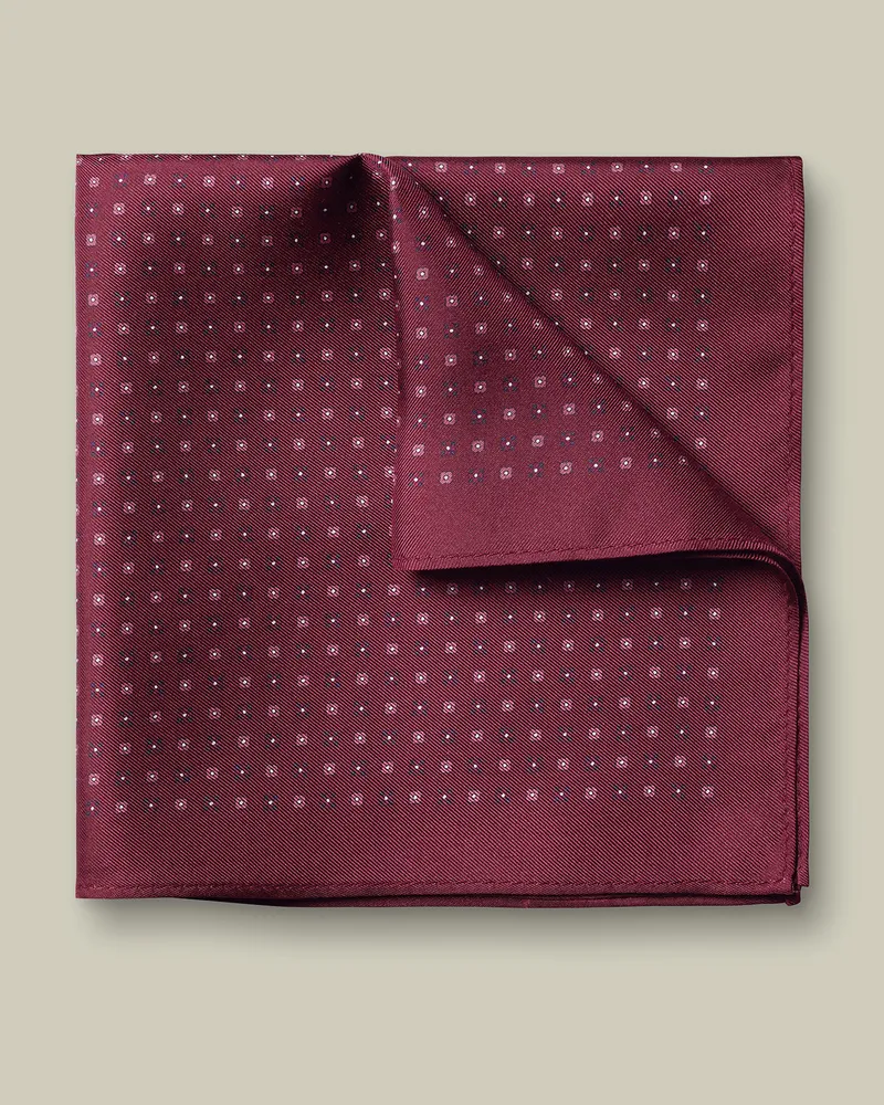 Charles Tyrwhitt Einstecktuch aus Seide Rosa