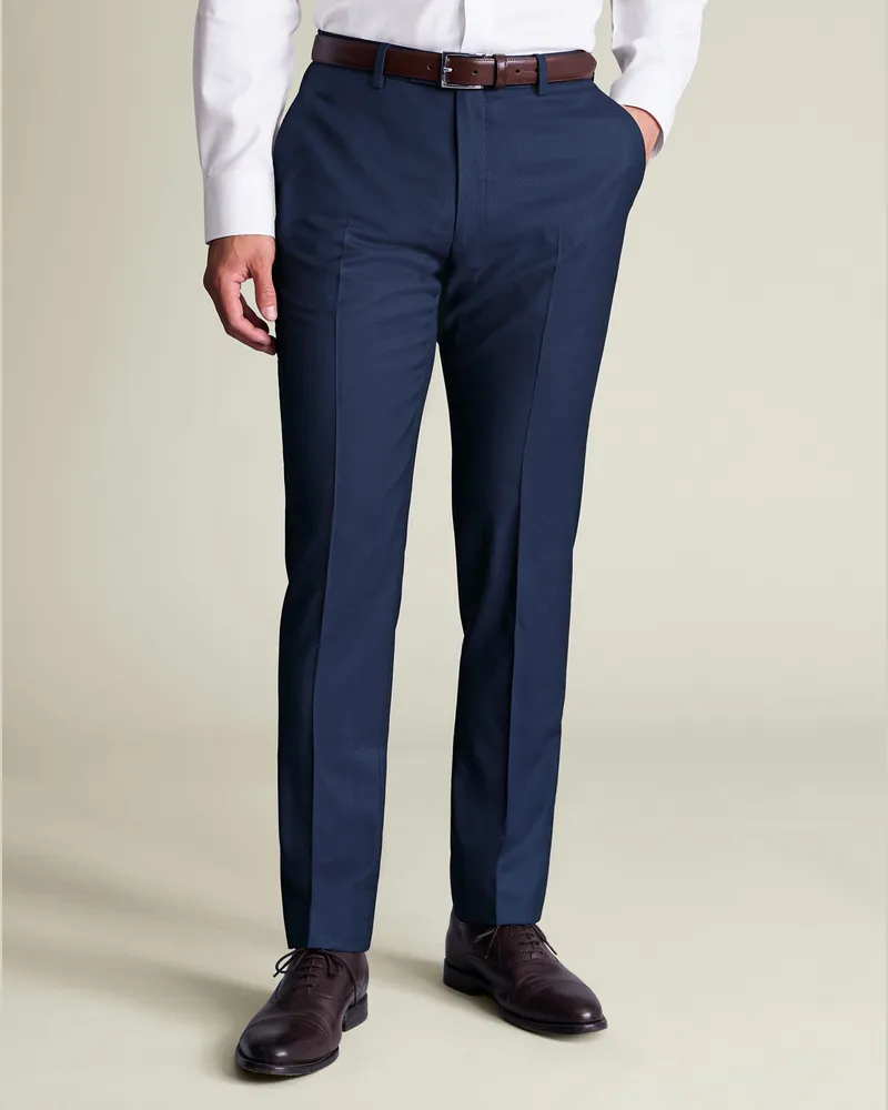 Charles Tyrwhitt Italienische Luxusanzughose Königsblau