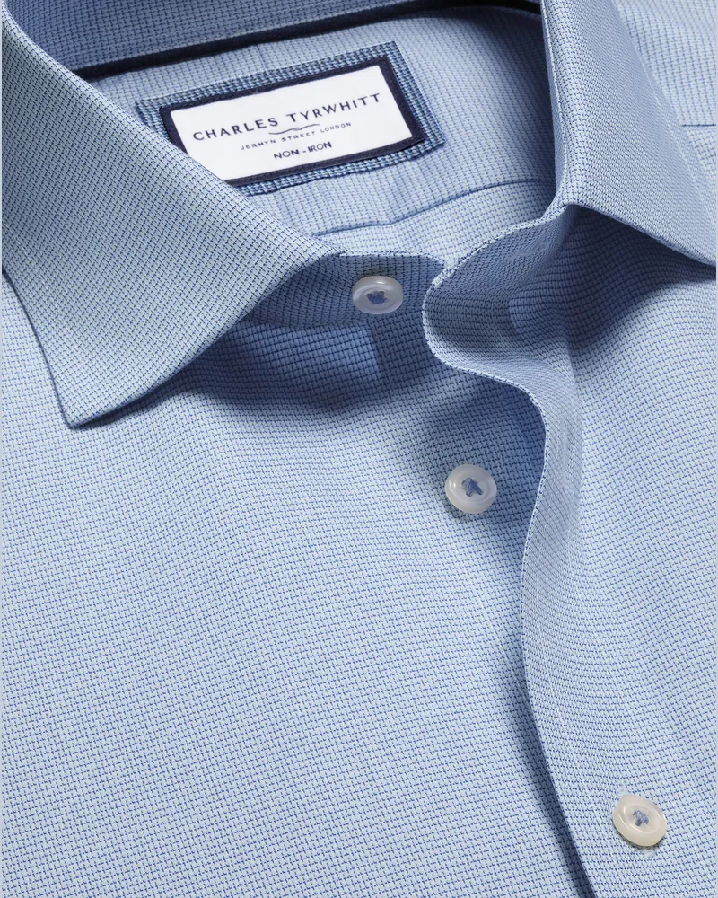 Charles Tyrwhitt Bügelfreies Westminster Hemd Himmelblau Blau