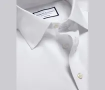 Bügelfreies Twill-Hemd Weiß