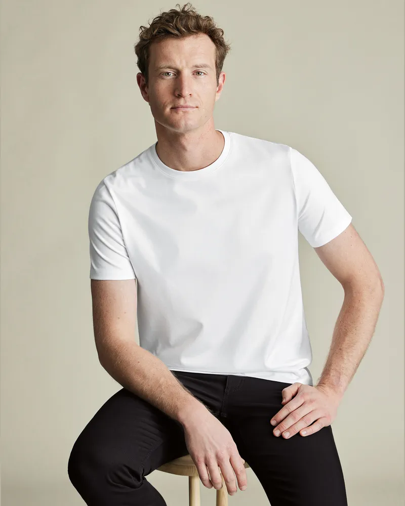 Charles Tyrwhitt Tyrwhitt T-Shirt aus Baumwolle Weiß