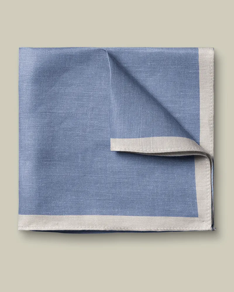 Charles Tyrwhitt Einstecktuch Blau