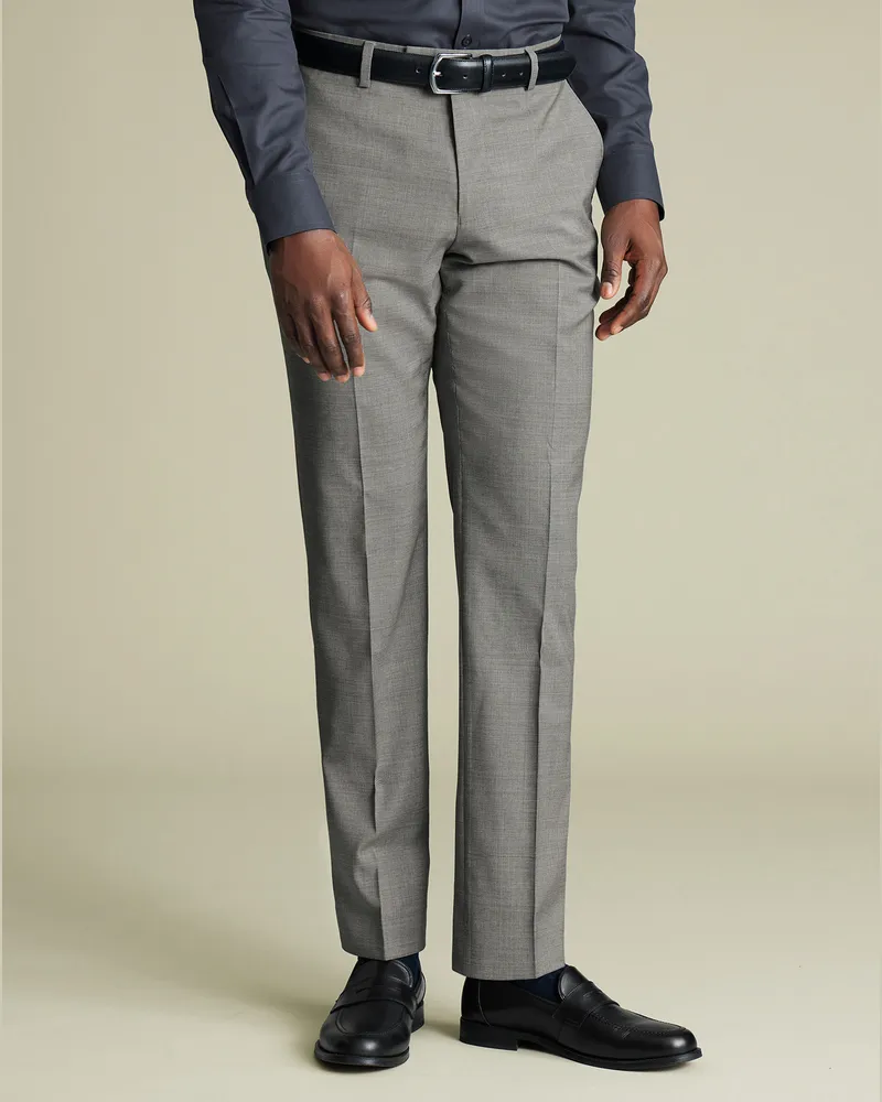 Charles Tyrwhitt Italienische Anzughose Grau
