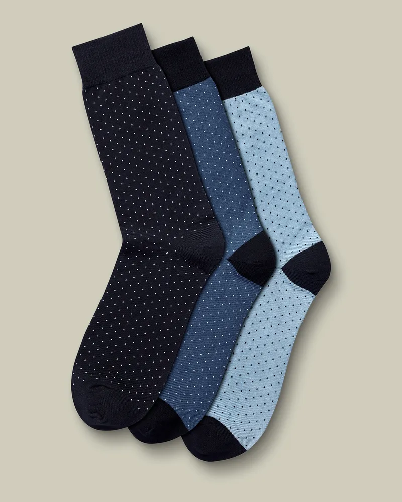 Charles Tyrwhitt 3er-Pack Socken Marineblau