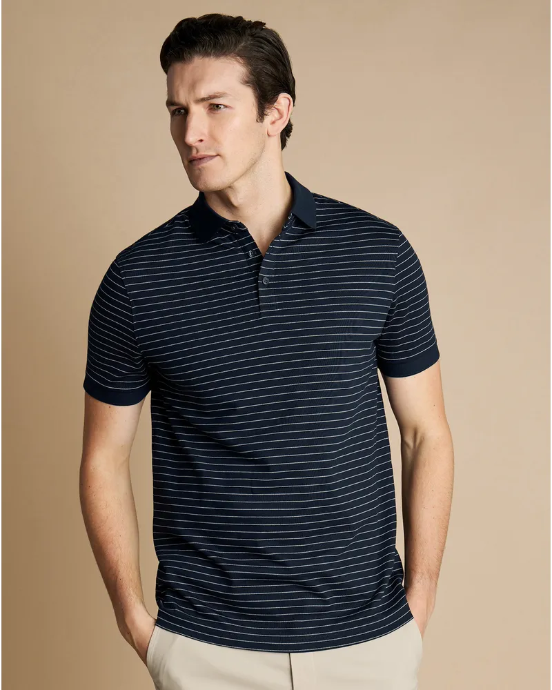 Charles Tyrwhitt Tyrwhitt Piqué-Polo Marineblau Marineblau