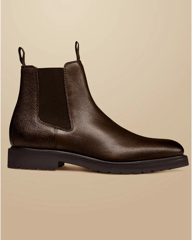 Charles Tyrwhitt Chelsea Stiefel Braun