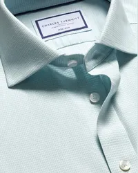 Charles Tyrwhitt Bügelfreies Kensington Hemd Grün