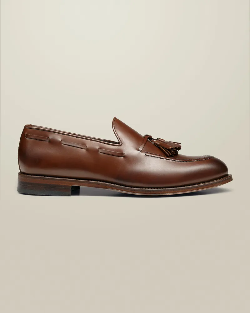 Charles Tyrwhitt Quasten-Slipper Braun