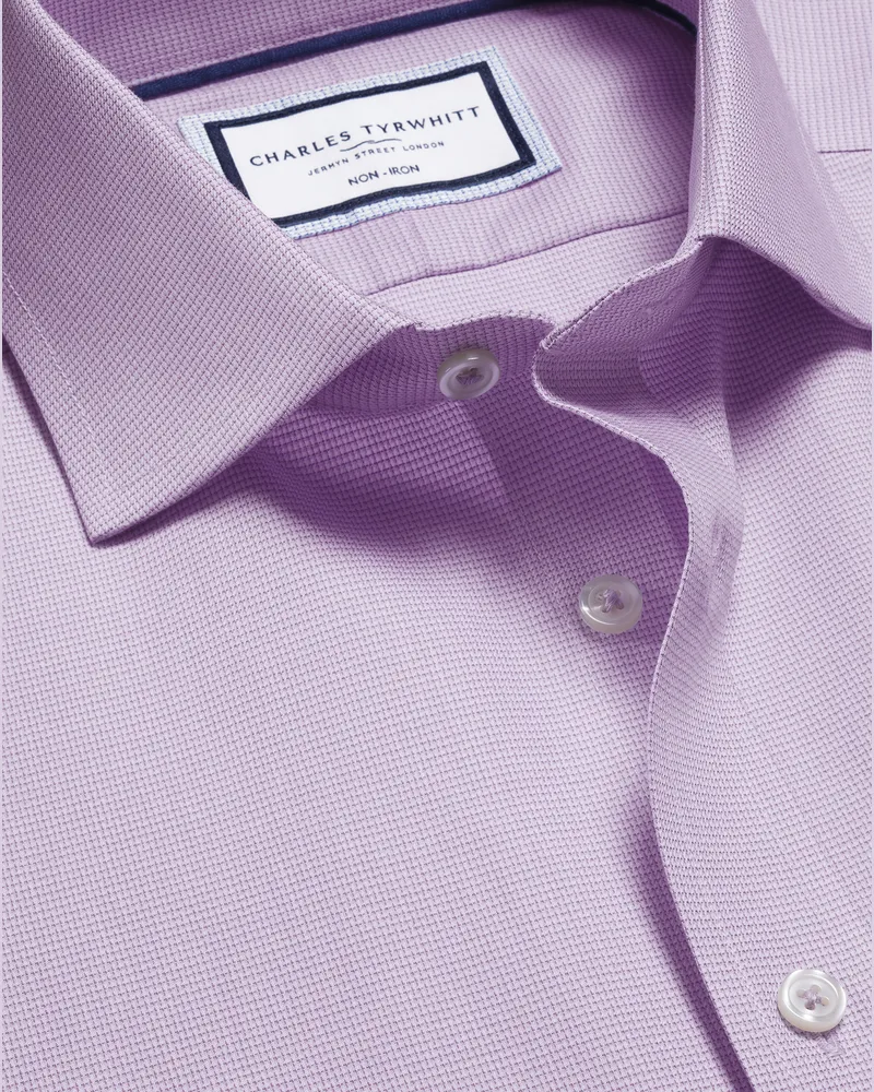 Charles Tyrwhitt Bügelfreies Westminster Hemd Lila Purple