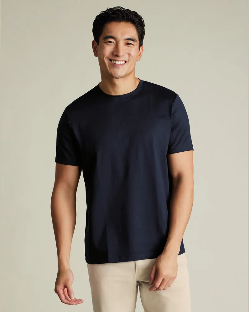 Charles Tyrwhitt Tyrwhitt T-Shirt aus Baumwolle Marineblau