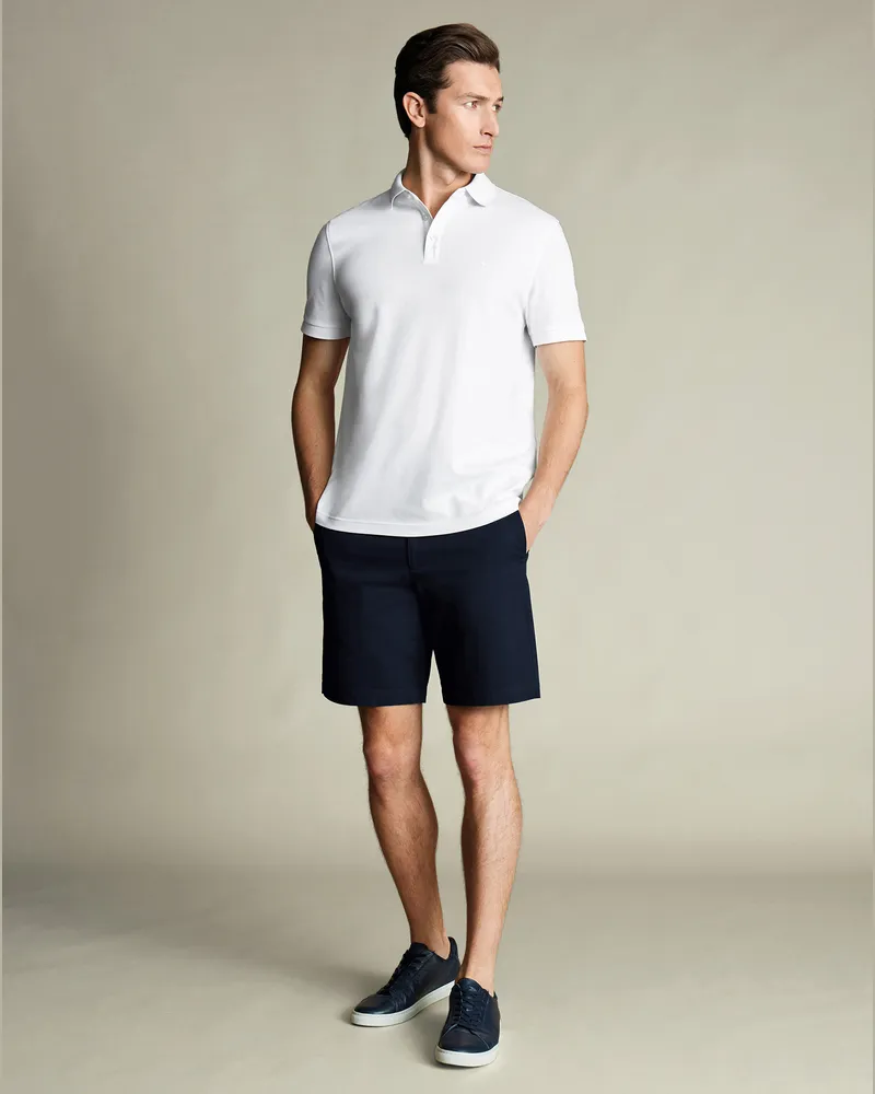 Charles Tyrwhitt Shorts aus Baumwolle Tiefblau Blau