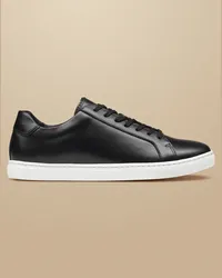 Charles Tyrwhitt Sneaker aus Leder Schwarz Schwarz