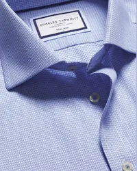 Charles Tyrwhitt Bügelfreies Kensington Hemd Blau