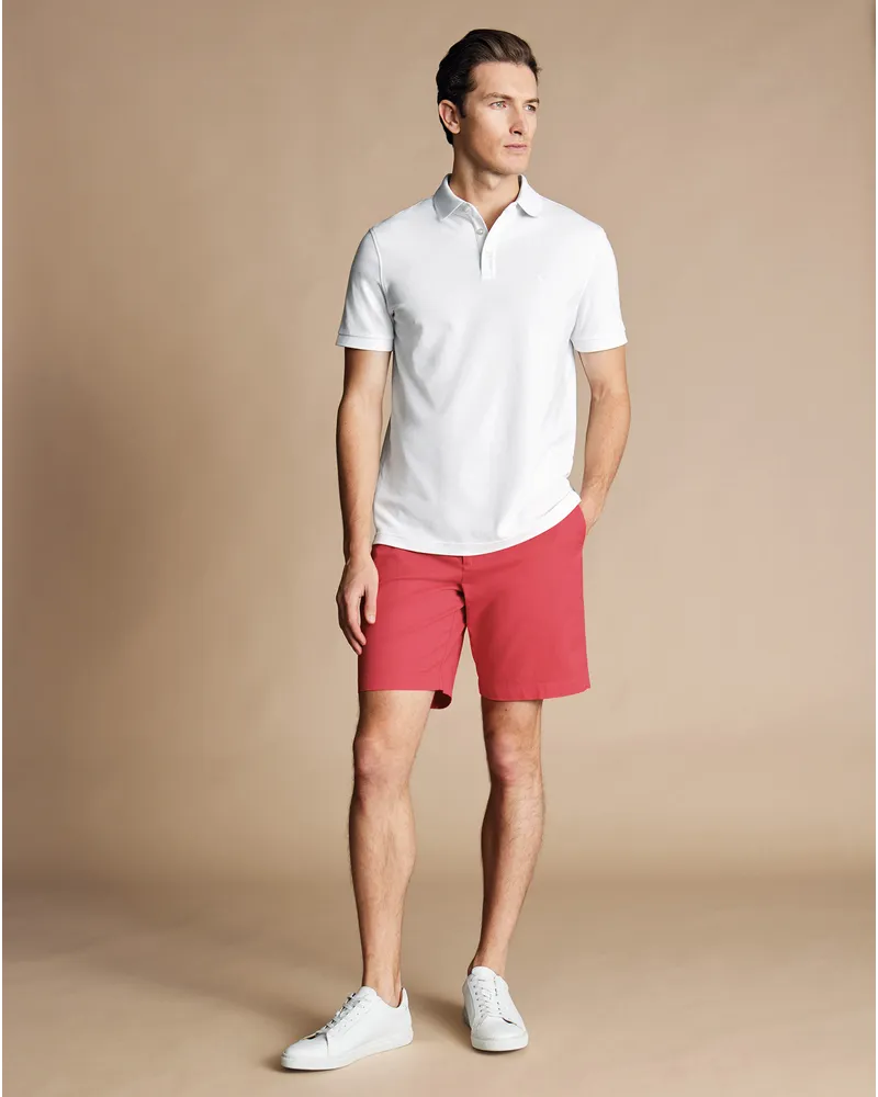 Charles Tyrwhitt Shorts aus Baumwolle Korall Pink