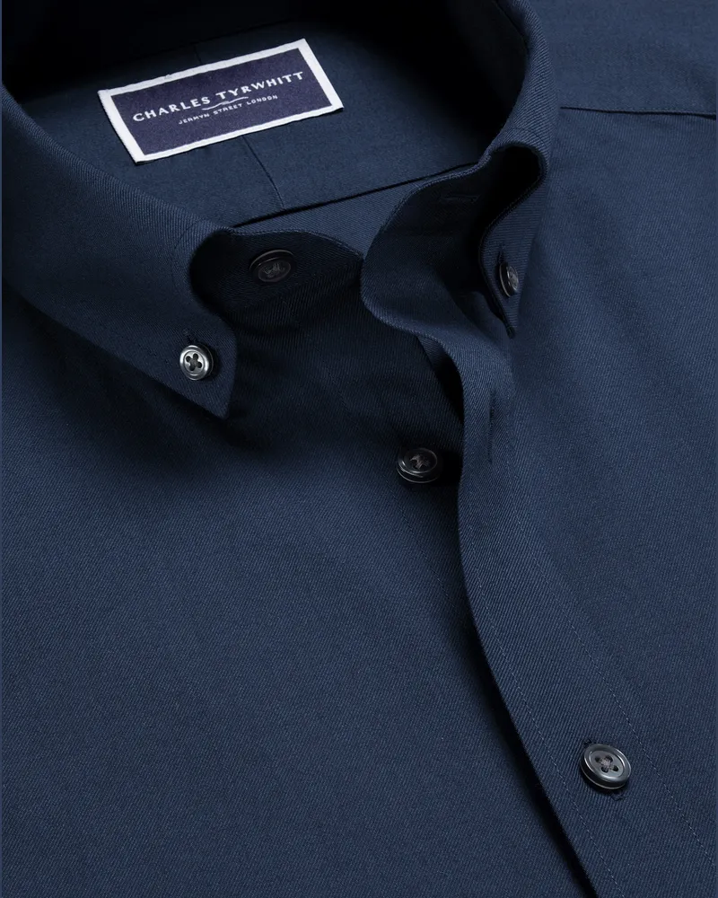Charles Tyrwhitt Twill-Hemd Indigo