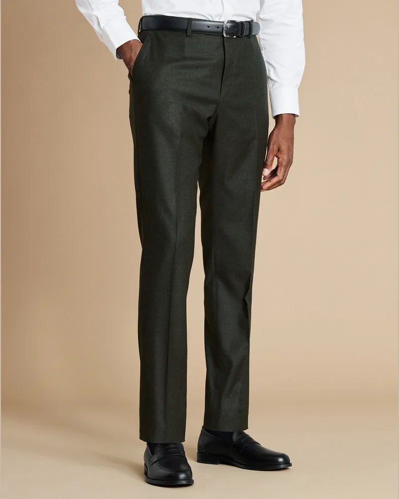 Charles Tyrwhitt Italienische Sanzug-Hose Grün