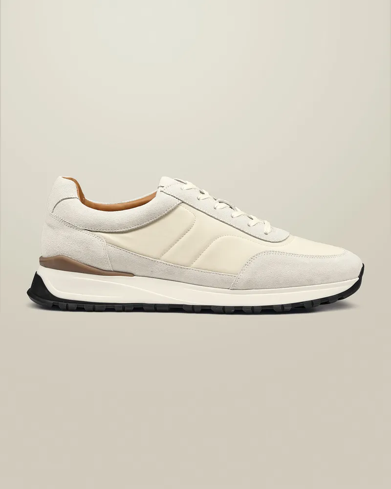 Charles Tyrwhitt Sneaker aus Textil Cremefarben Cremefarben