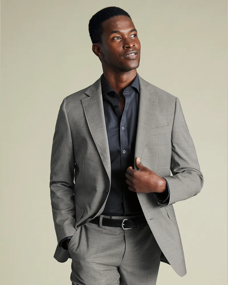 Charles Tyrwhitt Italienisches Anzugsakko Grau