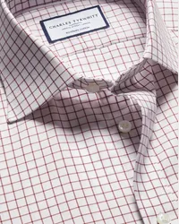 Charles Tyrwhitt Hemd aus ägyptischer Baumwolle Rot