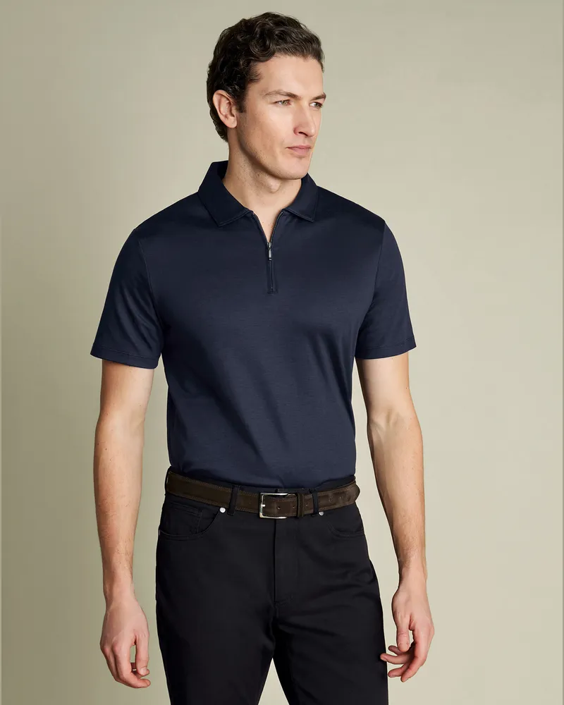Charles Tyrwhitt Jersey-Polo Marineblau
