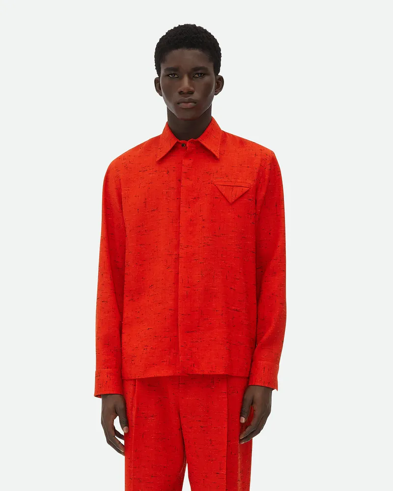 Bottega Veneta Hemd Aus Viskose Und Seide Hibiscus