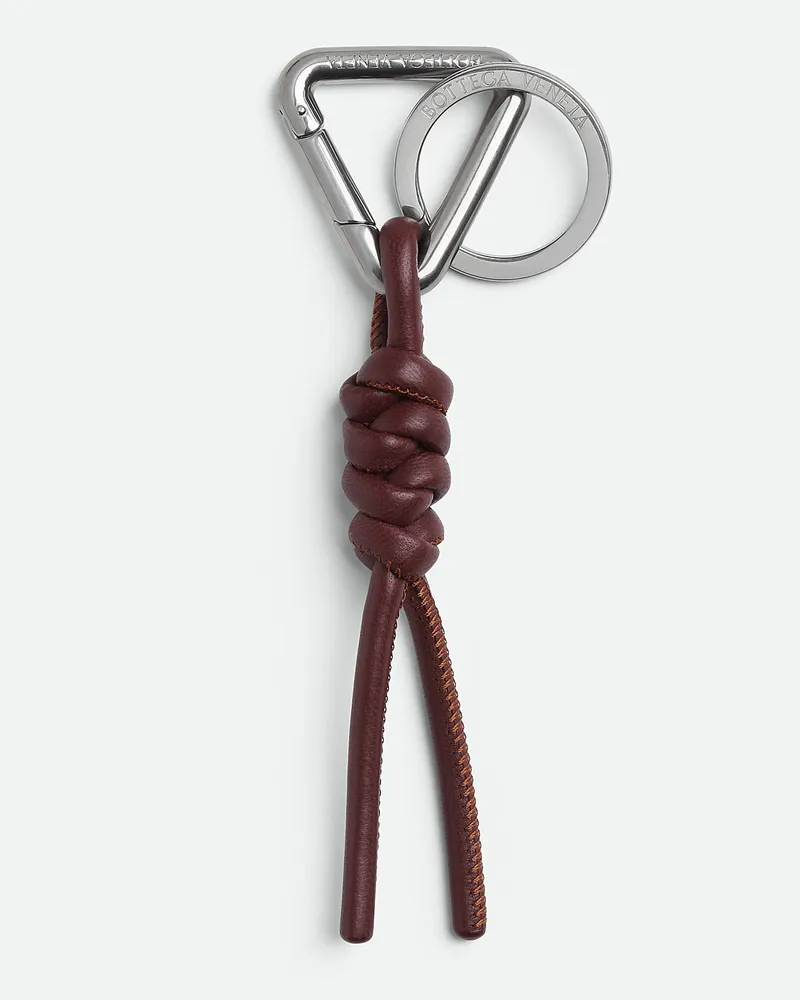 Bottega Veneta Triangle Schlüsselanhänger Madder