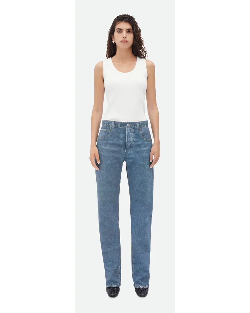 Bottega Veneta Jeans Aus Bedrucktem Leder Im Boyfriendstil Medium