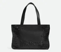 Kleine Intrecciato Tote Mit Reißverschluss