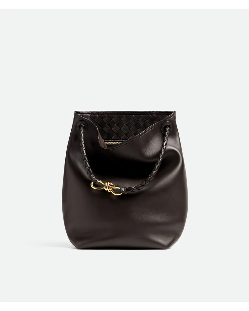 Bottega Veneta Andiamo Beuteltasche - Braun - Damen - 100 % Kalbsleder Braun