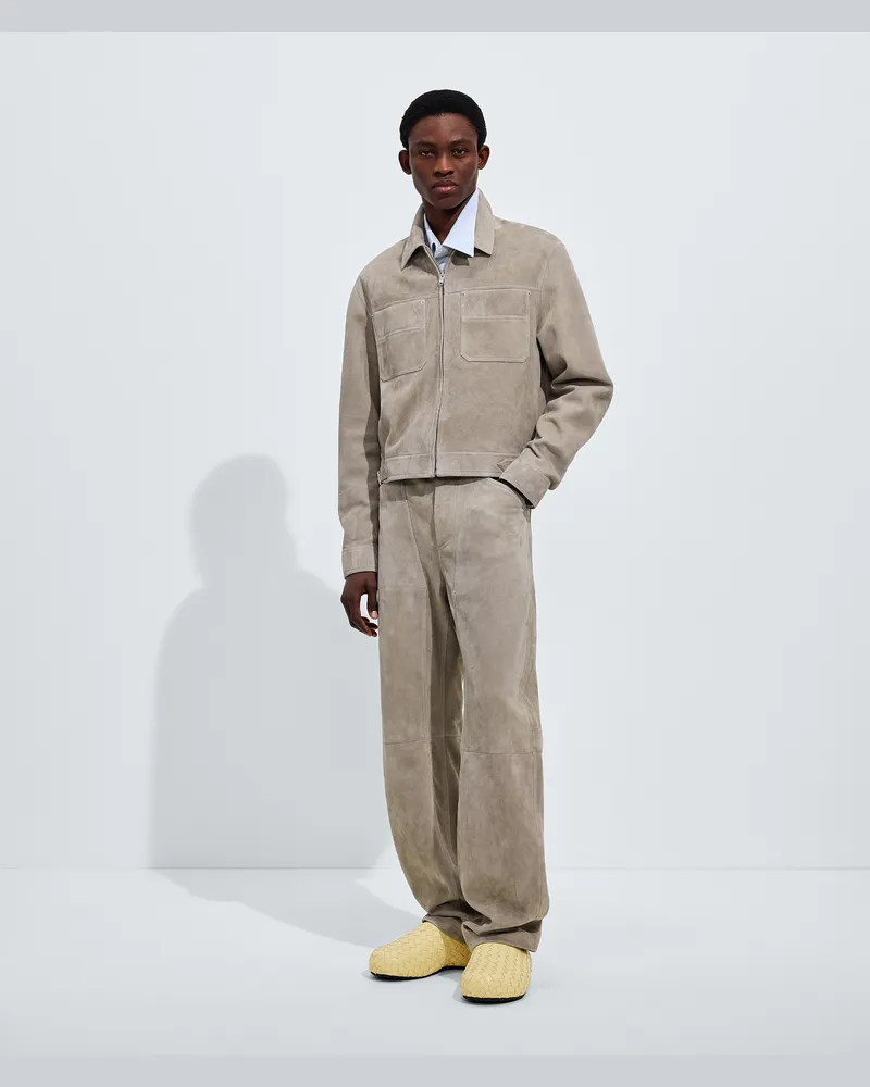 Bottega Veneta Hose aus Wildleder-Grau - Herren Grau