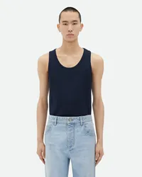 Bottega Veneta Tanktop Au Gerippter tretchbaumwolle Abyss