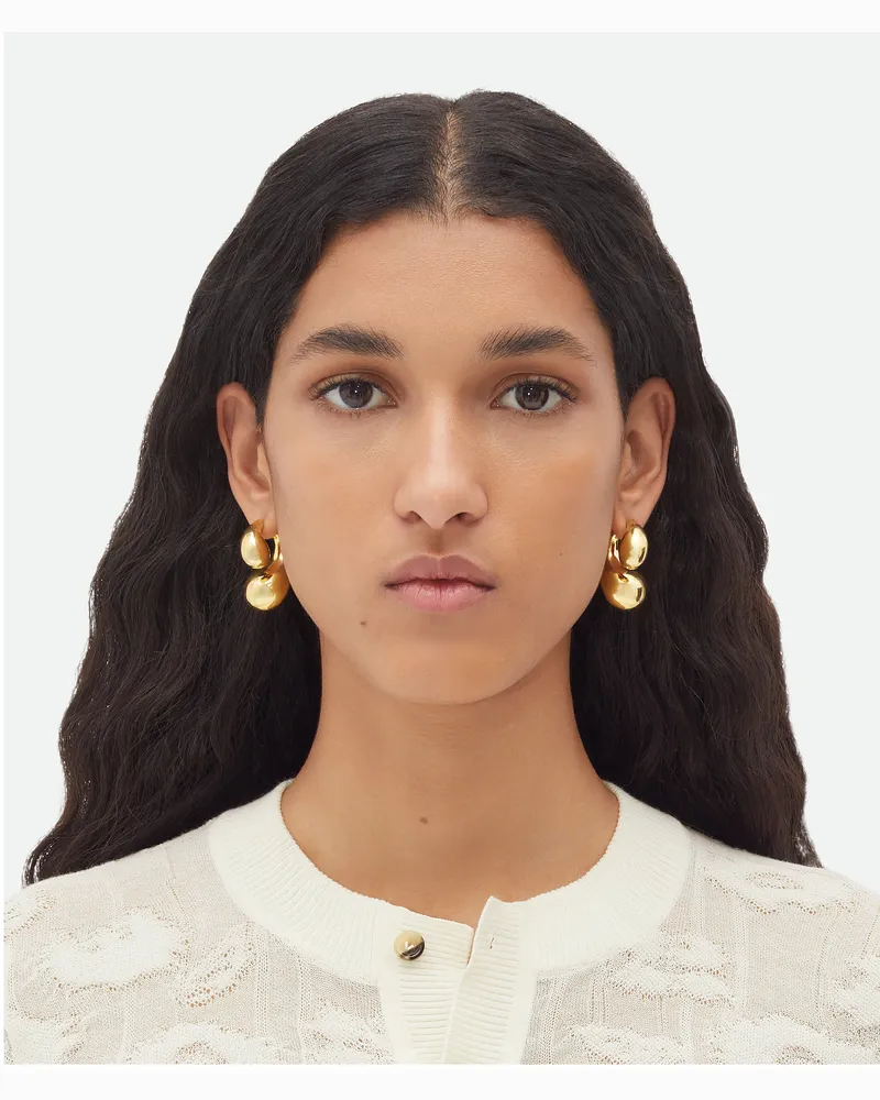 Bottega Veneta Drop Ohrringe - Gold - Damen - Sterlingsilber Gold