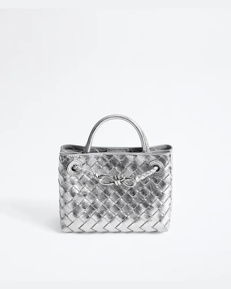 Bottega Veneta Mini Andiamo-Silber - Damen Silber
