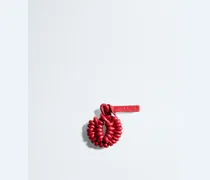 Schuh-Charm mit geknoteter Muschel-Rot - Unisex
