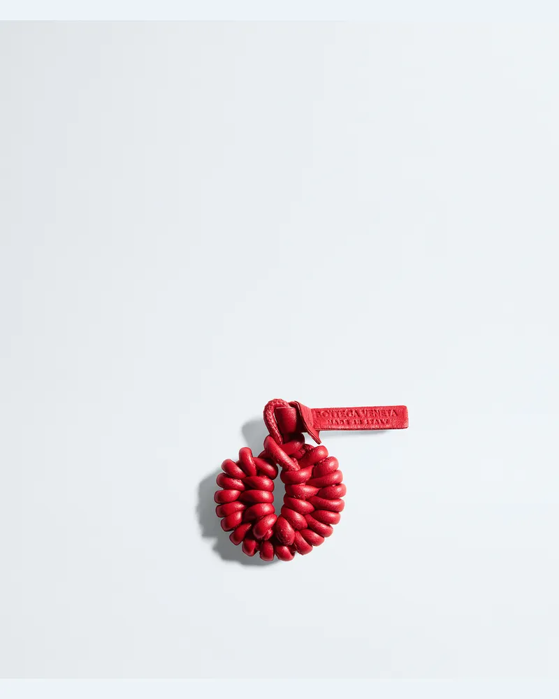 Bottega Veneta Schuh-Charm mit geknoteter Muschel-Rot - Unisex Rot