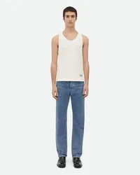 Bottega Veneta Tanktop Aus Geripptem Baumwolljersey Chalk