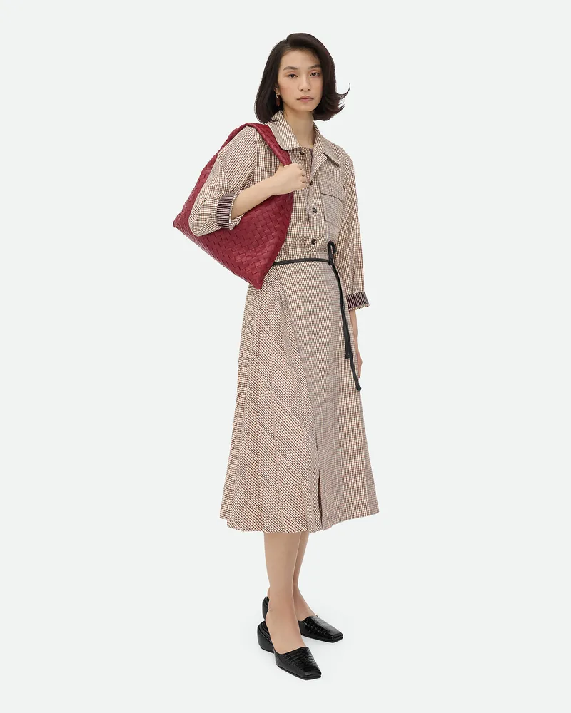 Bottega Veneta Karierter Rock Aus Viskose - Beige - Damen Polyester & Viskose Beige