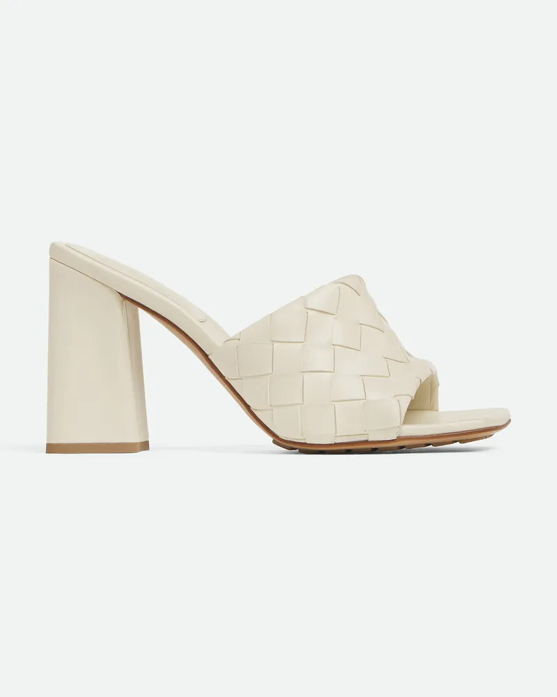 Bottega Veneta Parco Mules - Weiss - Damen 100% Lammleder Weiss