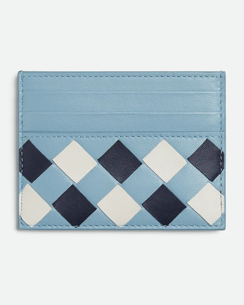 Bottega Veneta Intrecciato Kartenetui-Blau - Damen Blau