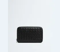 Mittelgroßer Intrecciato Organizer-Schwarz - Herren