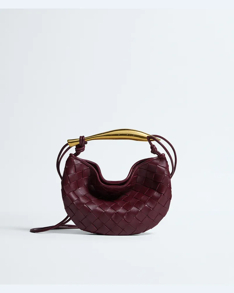Bottega Veneta Baby Sardine - Bordeaux - Unisex - 100 % Lammleder Bordeaux
