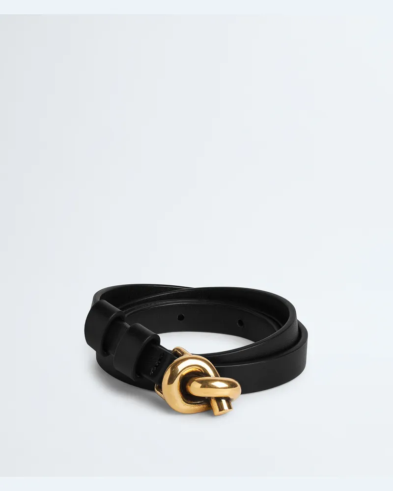Bottega Veneta Knot Gürtel - Schwarz - Damen 100 % Kalbsleder Schwarz