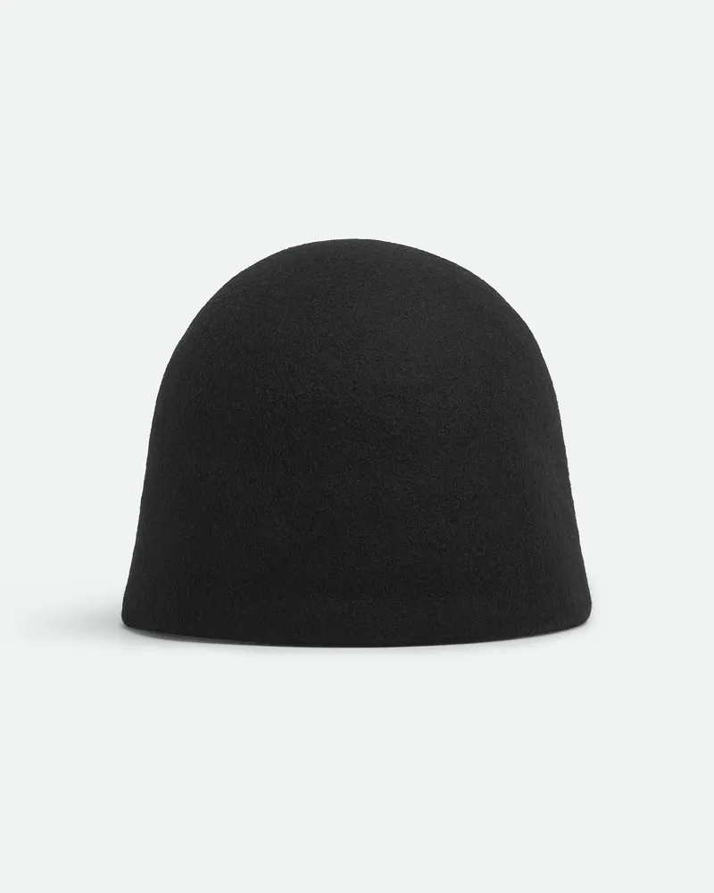 Bottega Veneta Hut Au Wollfilz Black